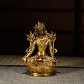 Gilt Bronze Avalokitesvara Figure