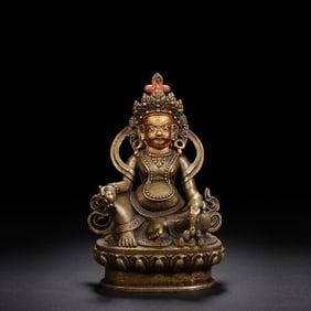 Bronze Yellow Jambala Figure