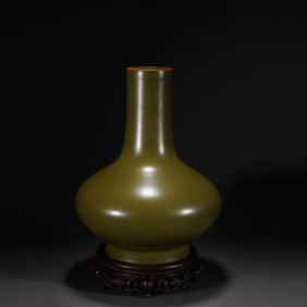 Tea Glazed Porcelain Vase