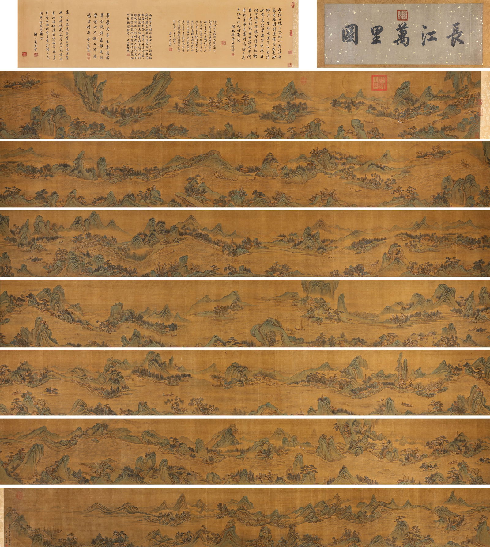 A Chinese Scroll Painting by Wang Hui: A Chinese Scroll Painting by Wang Hui (1800 x 37cm)Wang Hui (April 10, 1632- November 15, 1717), also known as Shigu, was known as Gengyan Sanren, Jianmen woodcutter, Wumushan Ren, Qinghui Laoren, and