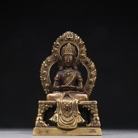 Gilt Bronze GuanYin Figure