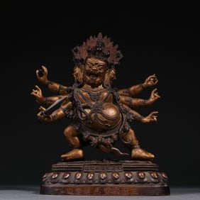 Gilt Bronze Mahakala Figure