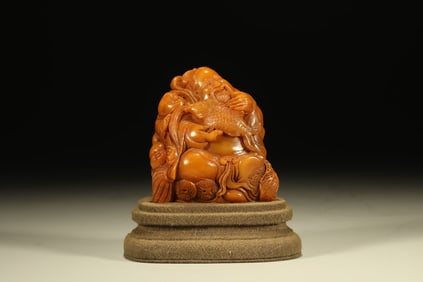 Shoushan Tianhuang Carved Character Stone Seal