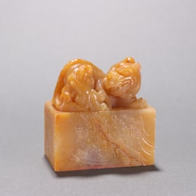 Shoushan Tianhuang Carved Beast Stone Seal