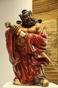 Shiwan Ware Zhong Kui Porcelain Figure
