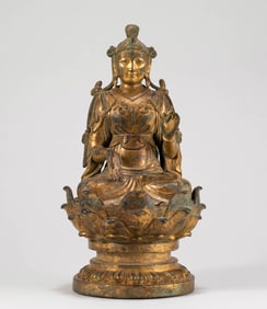 Gilt Bronze GuanYin Figure