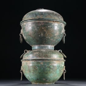 Chinese Bronze Lid Pot
