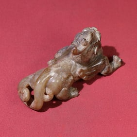 Jade Carved Beast Shape Ornament