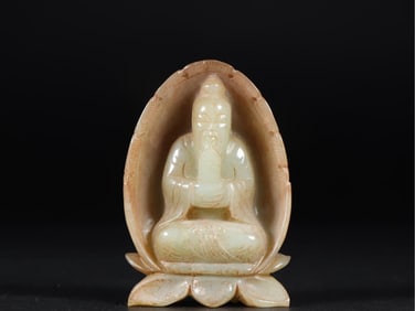 Jade Carved Supreme Venerable Lord Ornament