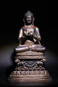 Tibetan Bronze Tathagata Figure