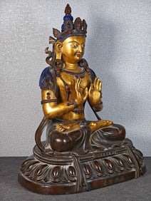Gilt Bronze Sarasvati Figure