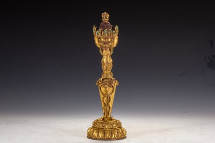 Gilt Bronze Vajra Figure