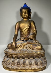 Gilt Bronze Infinite Life Buddha Figure