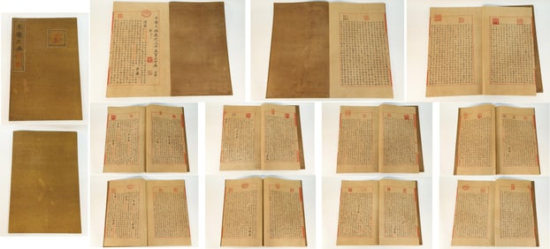 Chinese Writing Calligraphy Yongle Encyclopedia