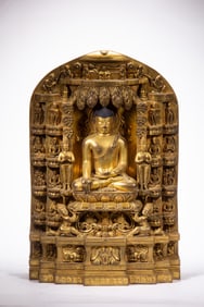 Gilt Bronze Sakyamuni Figure