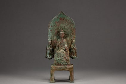 Chinese Bronze Buddha Figure