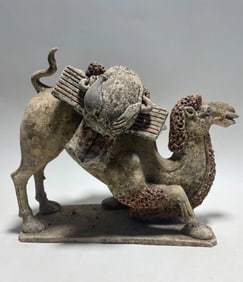 Pottery Carved Camel Figure