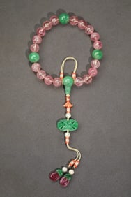 Tourmaline Eighteen Praying Bead Bracelet