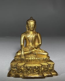 Gilt Bronze Sakyamuni Figure
