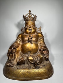 Gilt Bronze Maitreya Figure