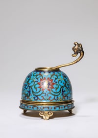A Gilt-Bronze Lotus Washer