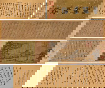 A Chinese Scroll Painting by Zhao Mengfu