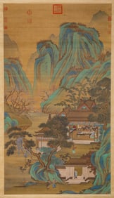 A Chinese Scroll of Painting by Jiao Bingzhen