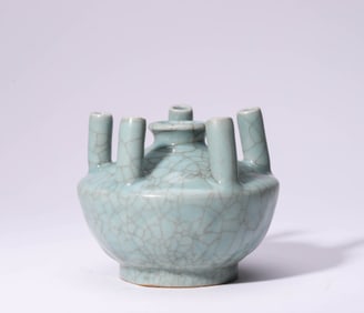 A Porcelain Longquan Lotus Vase