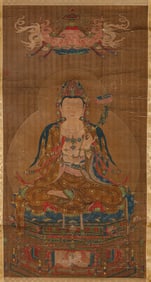 A Chinese Scroll Painting by Liu Songnian
