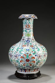 A Porcelain Doucai Interlock Branches Vase