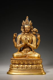 A Gilt-Broneze Buddha Statue