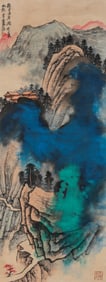 A Chinese Scroll Painting by Zhang Daqian
