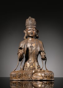 A Bronze Avalokiteshvara Statue