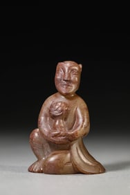 A Jade Foreign Figure