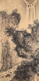 A Chinese Scroll of Painting by Fu Baoshi