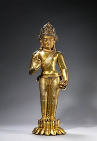 A Tibetan Tubo Dynasty Style Maitreya Statue
