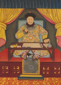 A Chinese Scroll Painting by Lang Shining