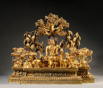 A Gilt-Bronze Avalokiteshvara Satue