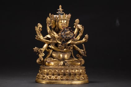 Gilt Bronze Chakrasamvara Figure