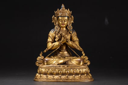 Gilt Bronze GuanYin Figure