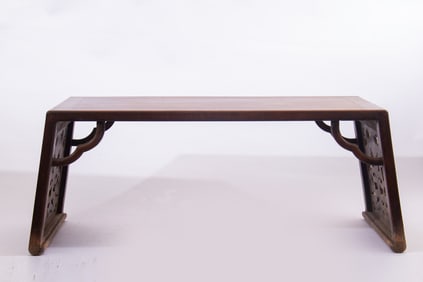 Huanghuali Wood Carved Dragon Pattern Table
