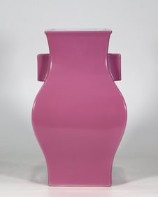 Pink Glazed Porcelain Vase