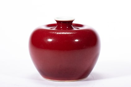 Red Glazed Porcelain Washer