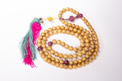 Pearl Carved Shou Pattern Bead Bracelet