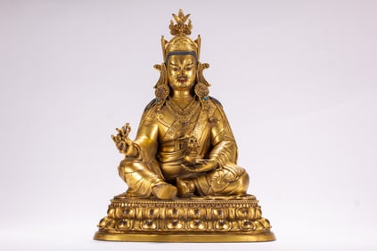 Gilt Bronze Padmasambhava Figure