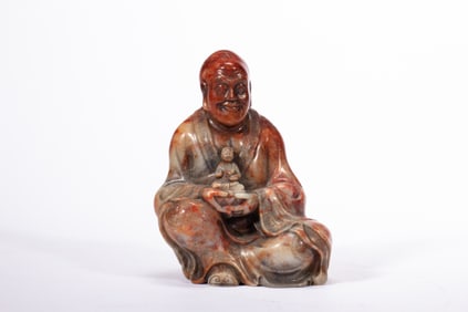 Shoushan Carved Arhat Ornament
