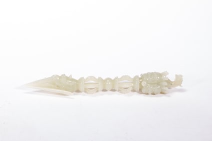 Jade Carved Vajra Ornament