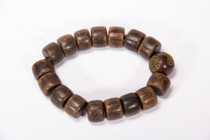 Agarwood Bead Bracelet