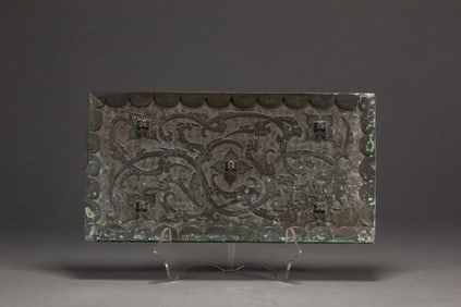 Chinese Bronze Carved Dragon Pattern Mirror