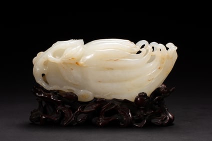 Jade Carved Buddha Hand Fruit Ornament